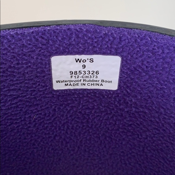 Sperry Top-Sider Tall Black Rain Boots Size 9 - Picture 11 of 13